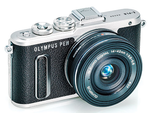 Olympus PEN E-PL8 Mirrorless Camera with 14-42mm II R Lens - Brown