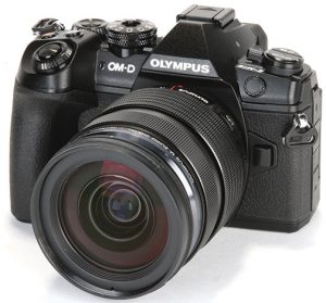 professional mirrorless cameras Olympus-OM-D-E-M1-Mark-II-left