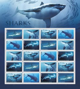 Sharks-Forever-Stamp-Sheet