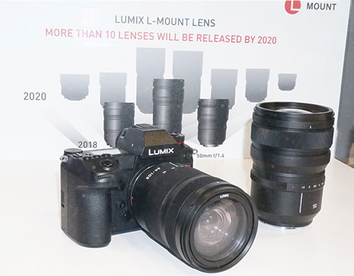 Panasonic-Lumix-S1R-and-lens-under-glass-