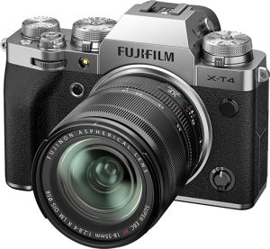 Fujifilm-X-T4-silver-left-high-spec mirrorless cameras